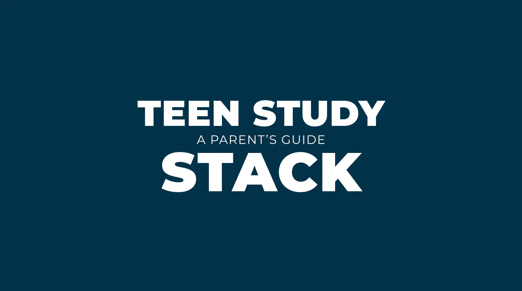 The Teen Study Stack: A Parent’s Guide to Focus, Calm, Energy, and Sleep