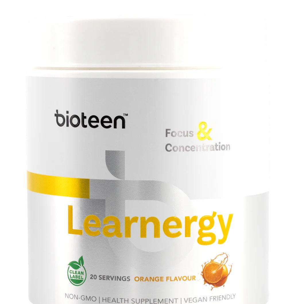Learnergy Focus & Concentration tub, orange flavour
